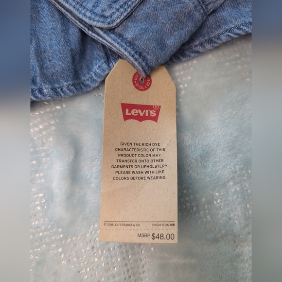 Set Of 2 NWT Levi's Children Size L Button Shirts Long Sleeves - Picture 12 of 16